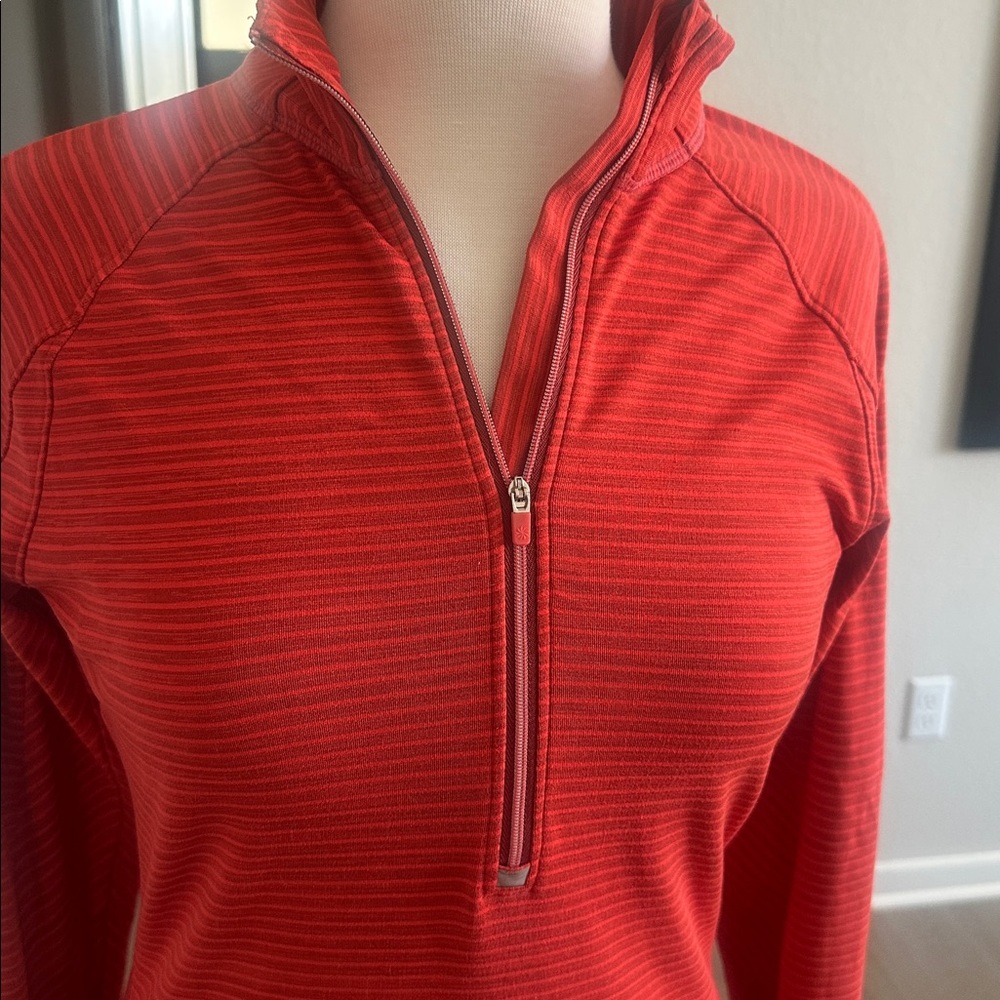 Athleta Red Quarter-Zip Jacket - image 3